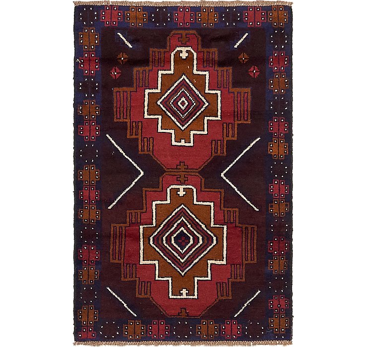 2' 10 x 4' 6 Balouch Persian Rug