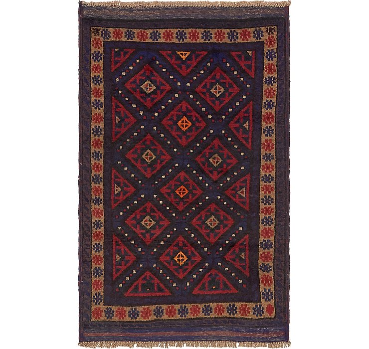 2' 10 x 4' 6 Balouch Persian Rug