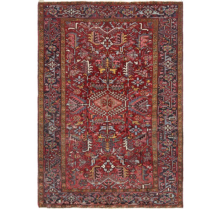 6' 7 x 9' 5 Heriz Persian Rug