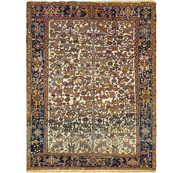 8' x 10' 3 Heriz Persian Rug