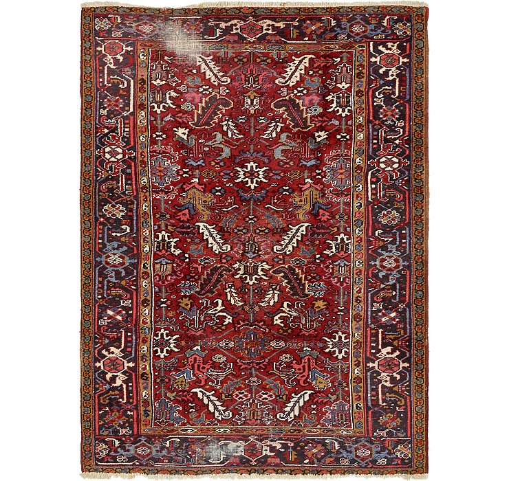 7' x 9' 9 Heriz Persian Rug