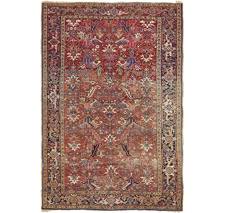 7' x 11' 2 Heriz Persian Rug