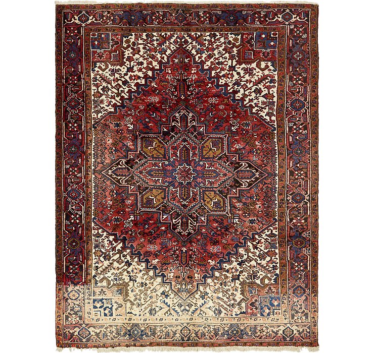 8' x 10' 10 Heriz Persian Rug