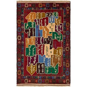 2' 10 x 4' 7 Balouch Persian Rug