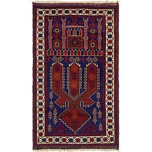 Unique Loom 2' 10 x 4' 9 Balouch Persian Rug