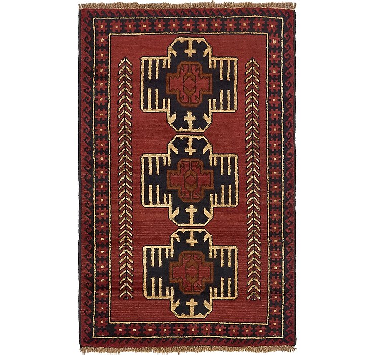 3' x 4' 8 Balouch Persian Rug