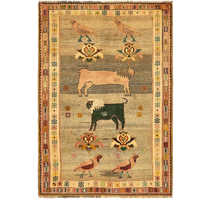 4' 9 x 6' 10 Ghashghaei Persian Rug