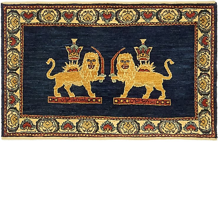 2' x 3' 3 Ghashghaei Persian Rug