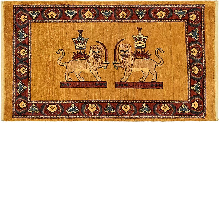 2' x 3' 8 Ghashghaei Persian Rug