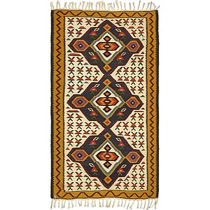 3' 2 x 5' 7 Kilim Fars Rug