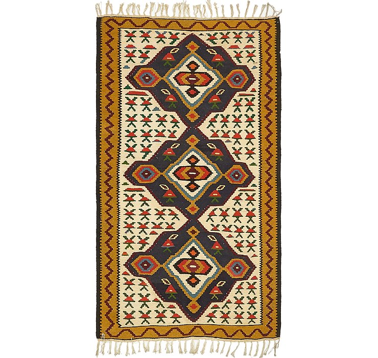 3' 2 x 5' 7 Kilim Fars Rug