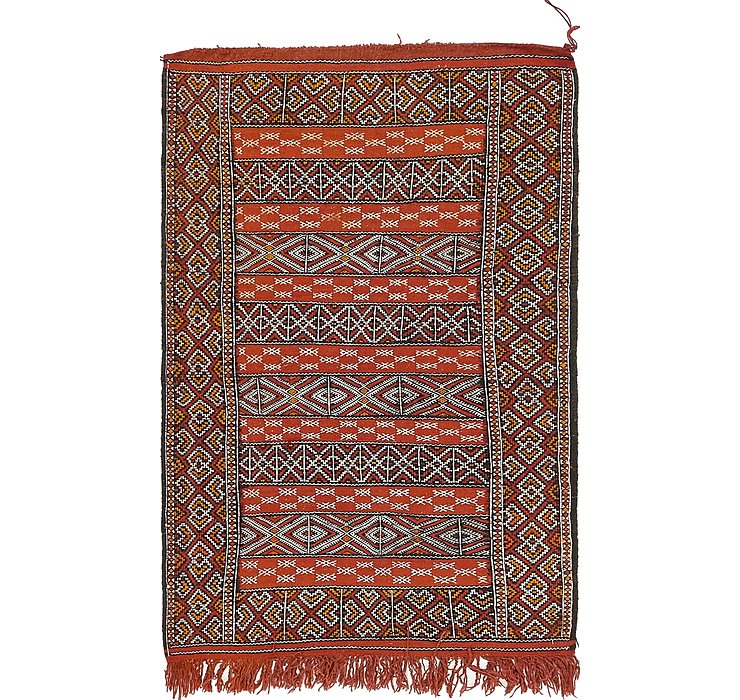 3' 3 x 5' 3 Moroccan Oriental Rug