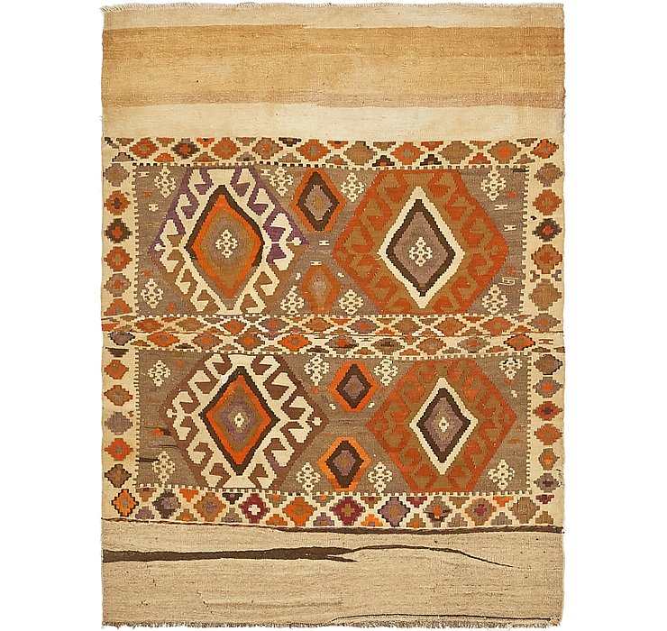 3' 7 x 4' 10 Kilim Fars Rug