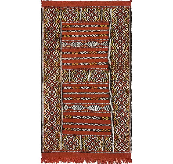 2' 7 x 4' 10 Moroccan Oriental Rug