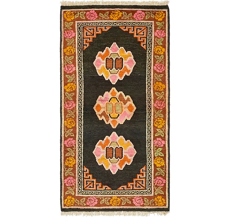 2' 8 x 5' 5 Antique Finish Rug