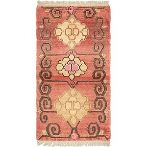 80cm x 152cm Antique Finish Rug