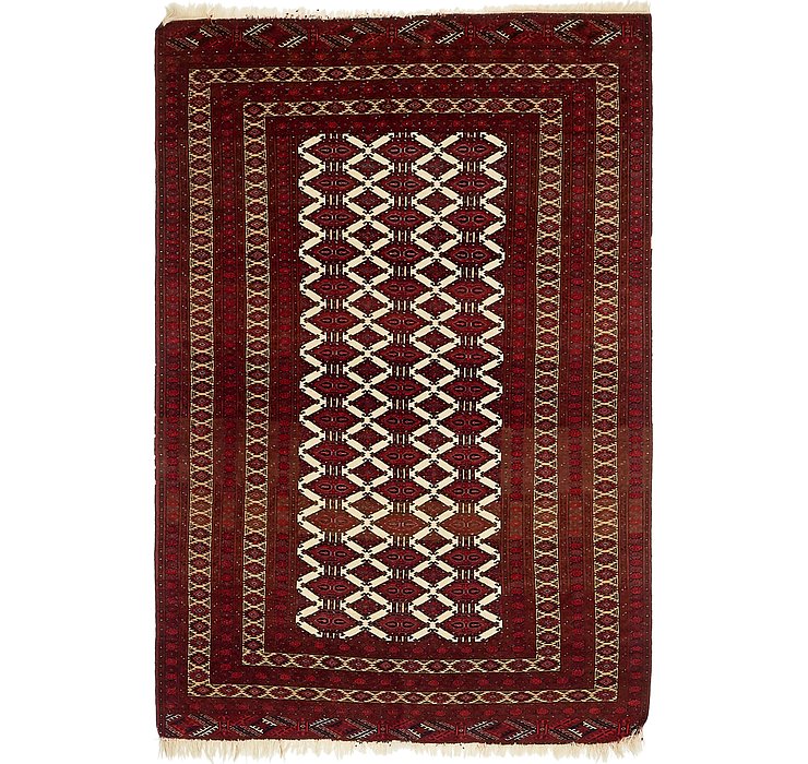 4' 2 x 6' 4 Torkaman Persian Rug