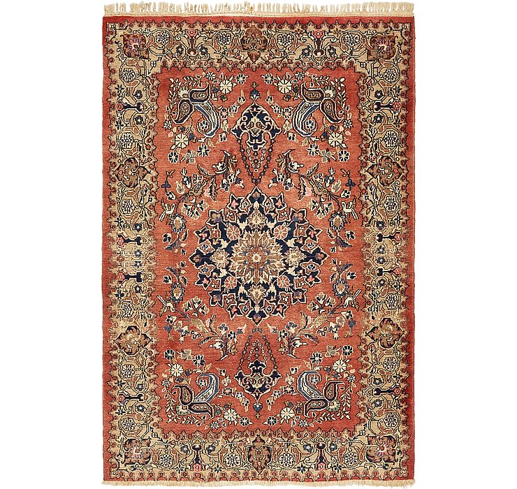 4' 4 x 6' 7 Kerman Persian Rug