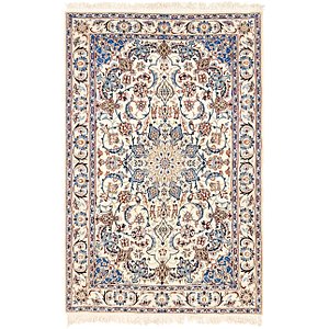 4' 4 x 7' Nain Persian Rug