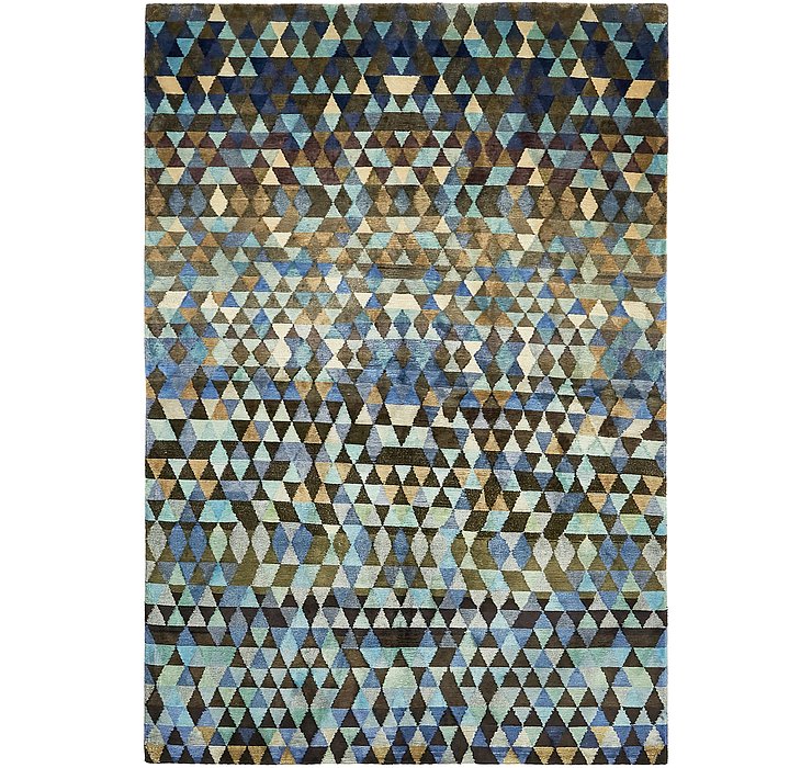 HandKnotted 4' 7 x 6' 9 Darya Rug