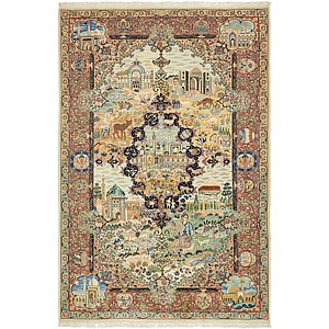 6' 6 x 9' 9 Kashmar Persian Rug