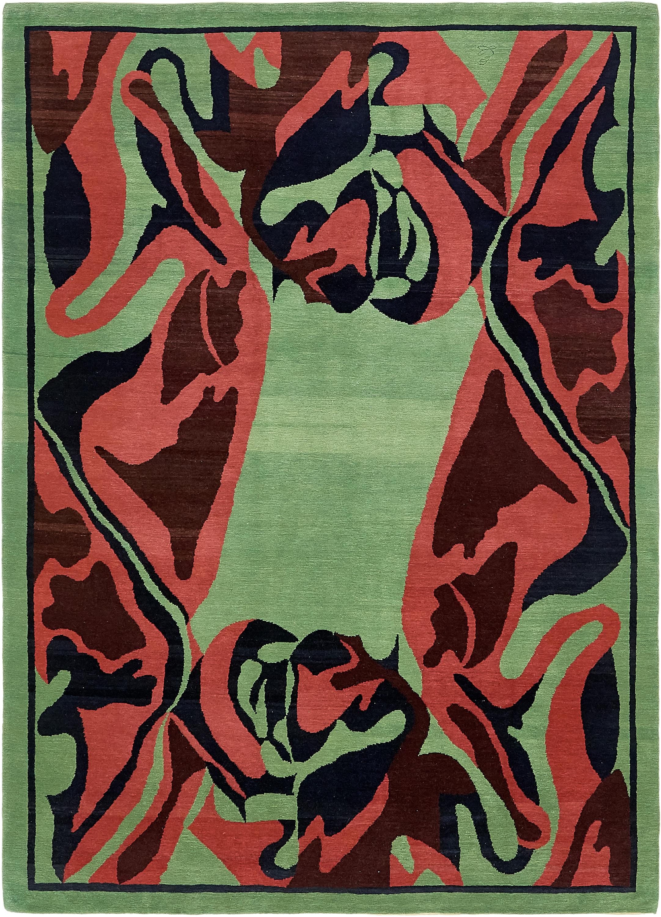 Green 6' 10 x 9' 7 Nepal Rug eSaleRugs