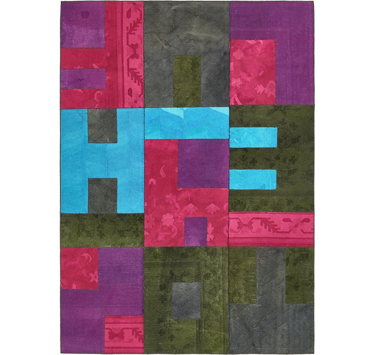 7' 2 x 10' Patchwork Rug