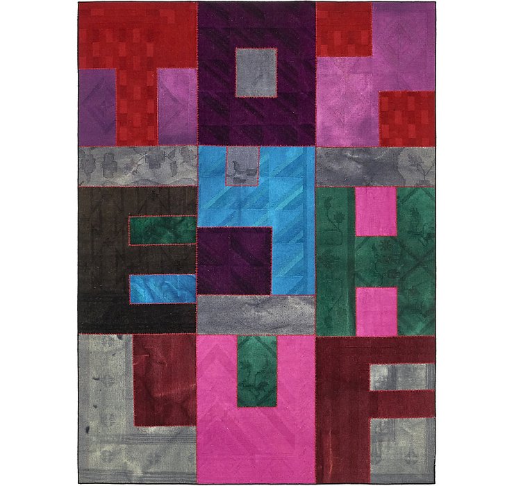 7' 2 x 9' 10 Patchwork Rug