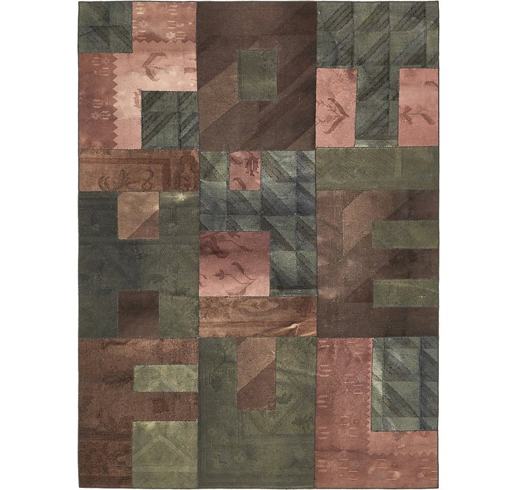 7' 3 x 9' 10 Patchwork Rug