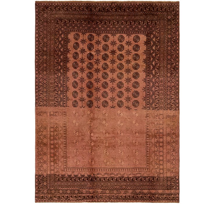 6' 8 x 9' 5 Afghan Akhche Rug