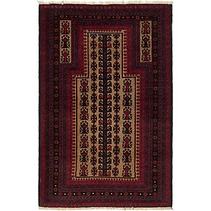 Unique Loom 3' x 4' 9 Balouch Persian Rug