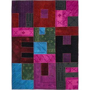 7' 4 x 10' Patchwork Rug