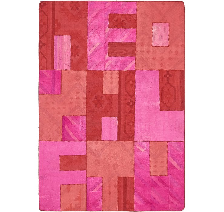 4' 6 x 6' 7 Patchwork Rug