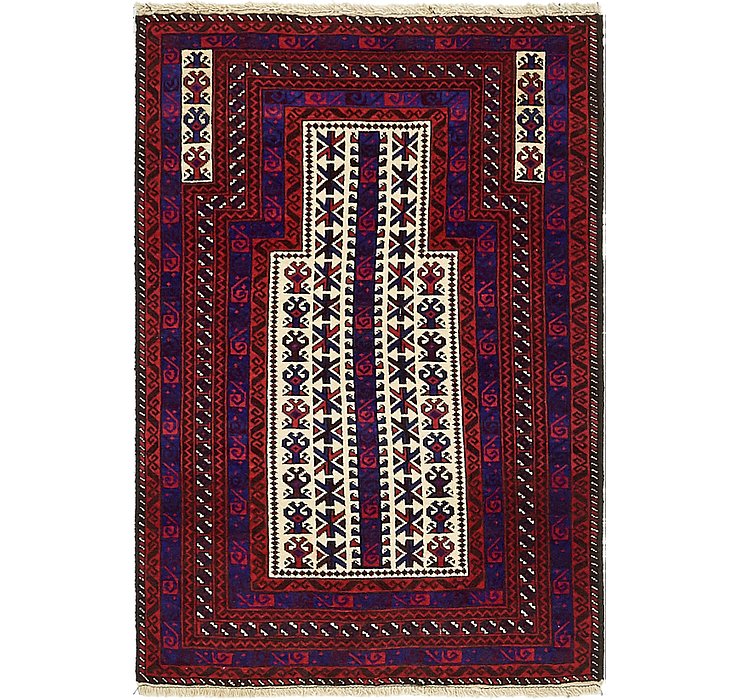 3' x 4' 4 Balouch Persian Rug