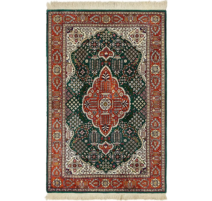 3' 4 x 5' Qom Persian Rug