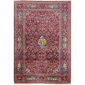 4' 4 x 6' 7 Kashan Persian Rug