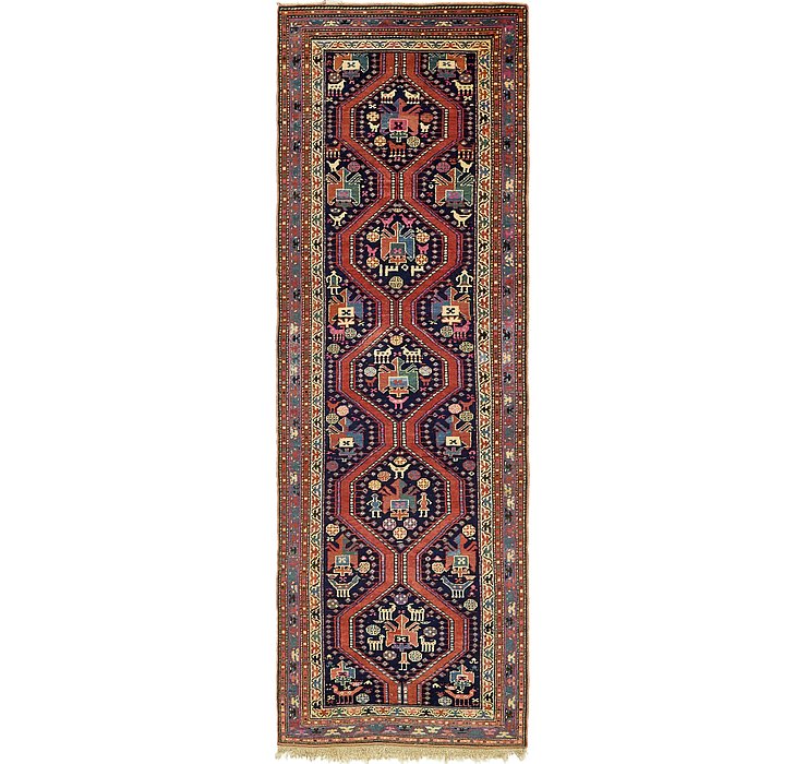 4' x 12' 5 Shiraz Persian Runner Rug