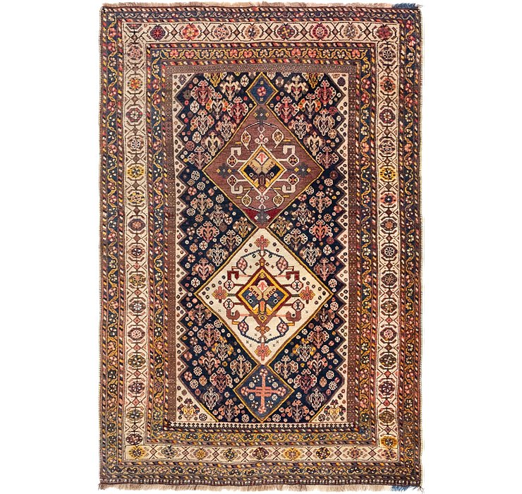 3' 5 x 5' 2 Yalameh Persian Rug