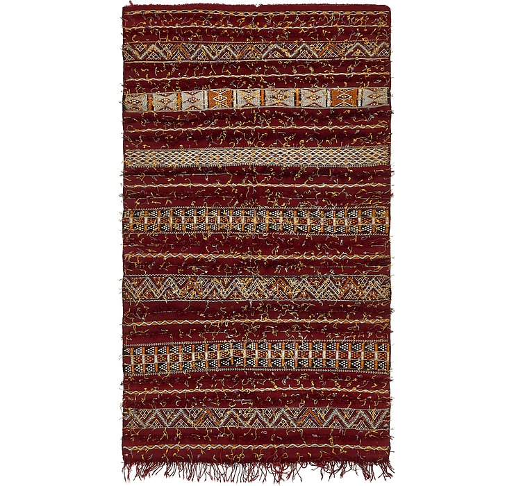 5' 4 x 9' 9 Moroccan Runner Rug