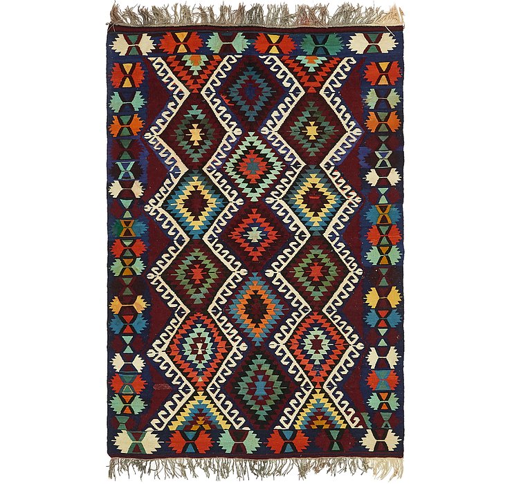 5' 6 x 8' 5 Kilim Fars Rug