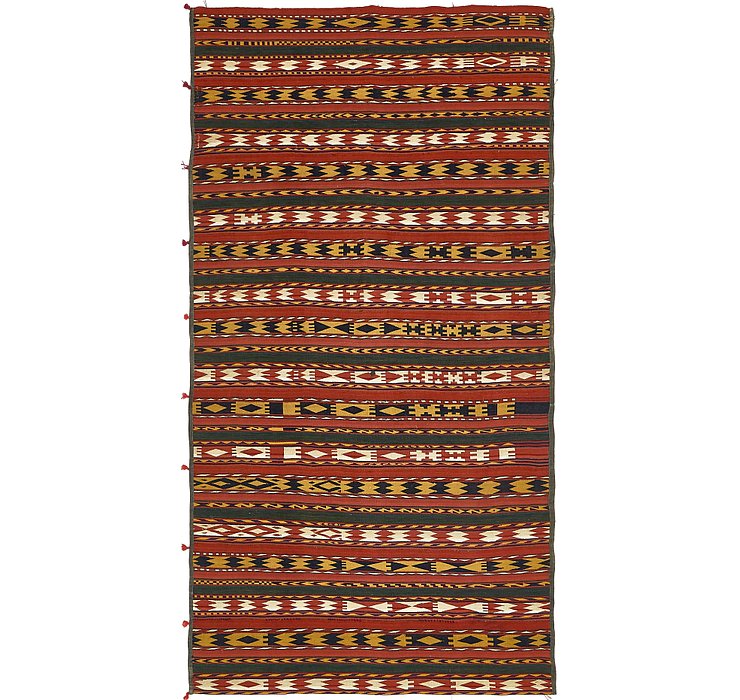 5' 3 x 10' 3 Kilim Fars Runner Rug
