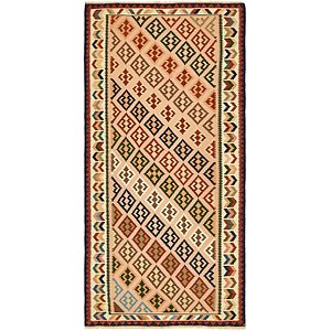 4' 7 x 9' 10 Kilim Fars Runner Rug