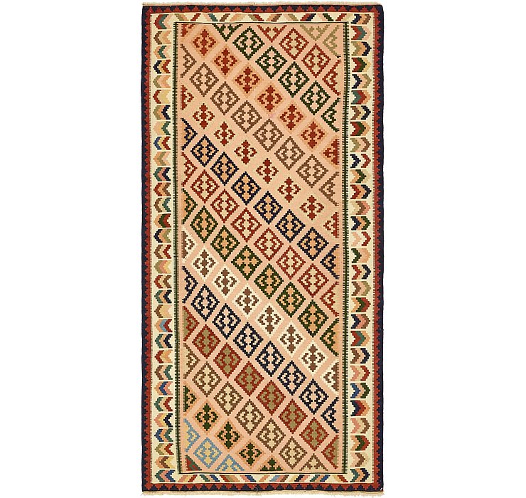 4' 7 x 9' 10 Kilim Fars Runner Rug
