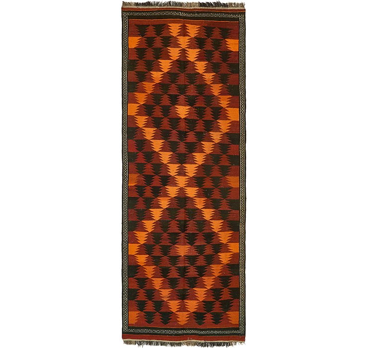 4' 3 x 12' 6 Kilim Fars Runner Rug
