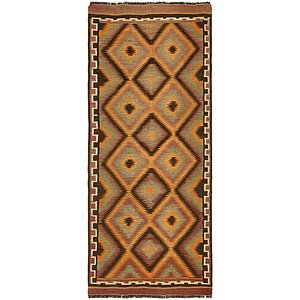 4' 8 x 11' Kilim Fars Runner Rug