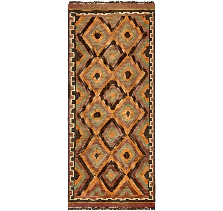 4' 8 x 11' Kilim Fars Runner Rug