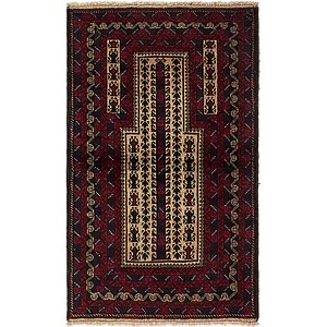 Unique Loom 2' 10 x 4' 9 Balouch Persian Rug