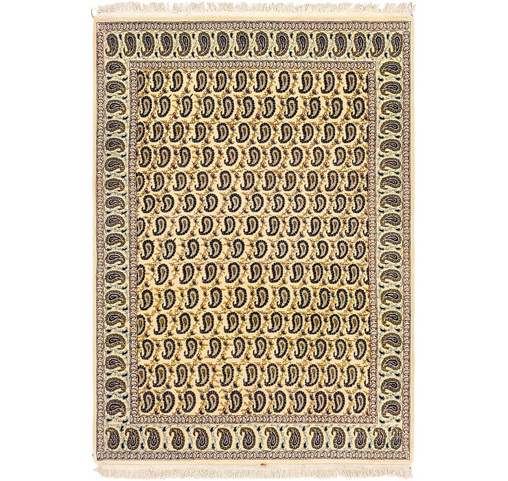 4' 10 x 7' Kashan Persian Rug
