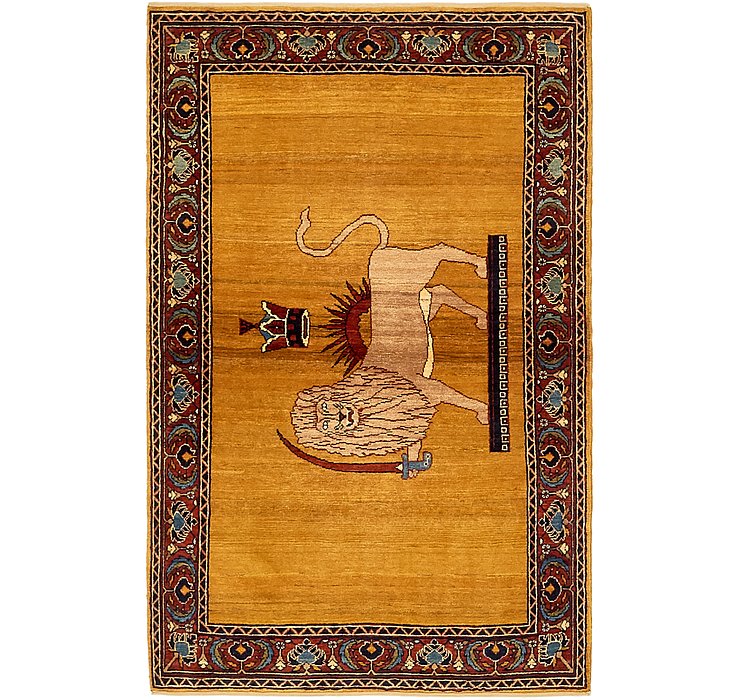 3' 4 x 5' 3 Ghashghaei Persian Rug