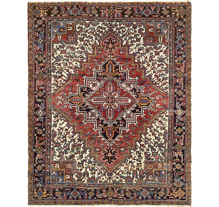 7' 7 x 9' 7 Heriz Persian Rug